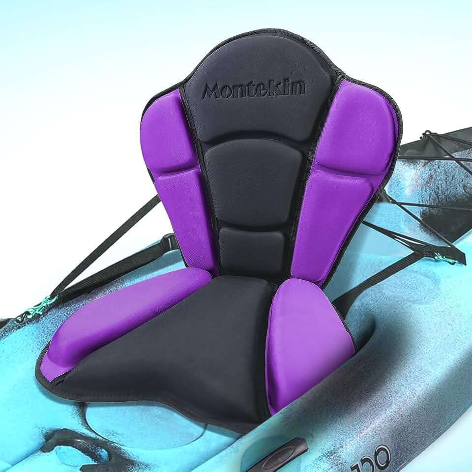 Thickened Kayak Seat with Back Support, Cushioned Paddleboard SUP Seat