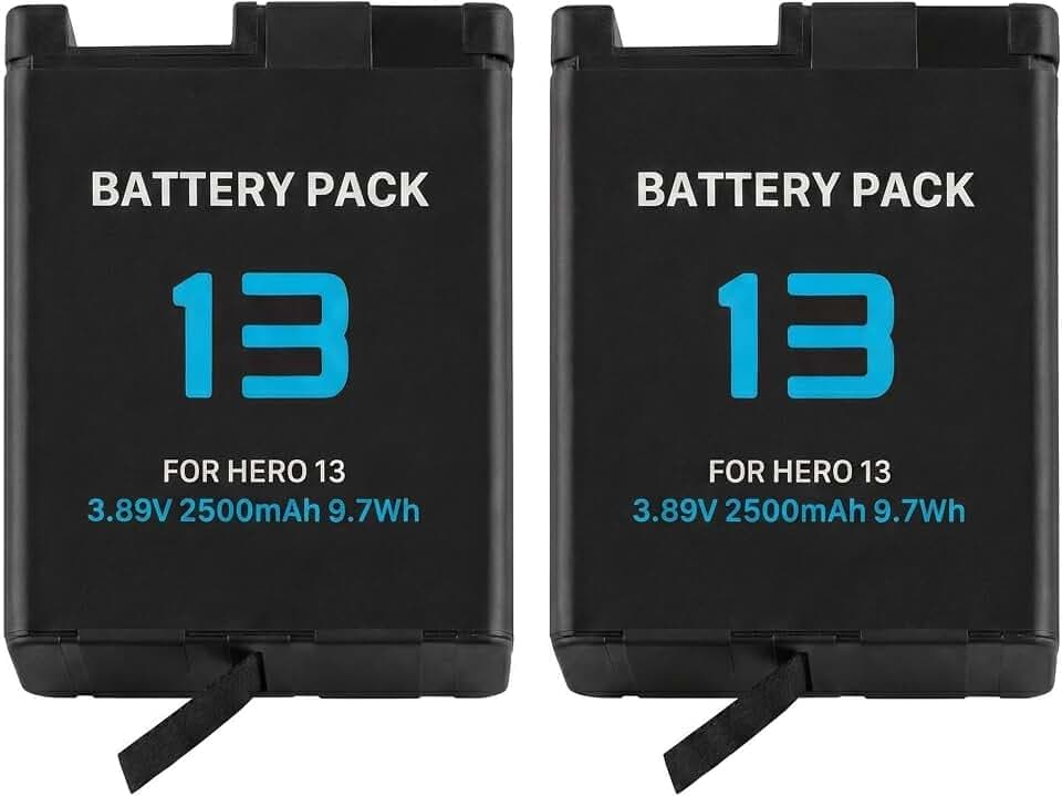 2 Stück Ersatz Akku für GoPro Hero 13, 2500mAh