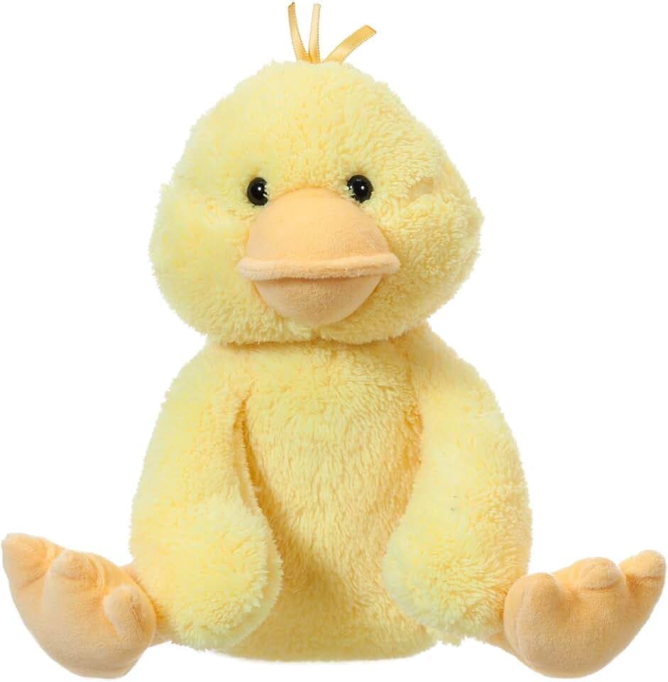 Apricot Lamb Toys Plush Velvet Duck Stuffed Animal Soft for Child 9''