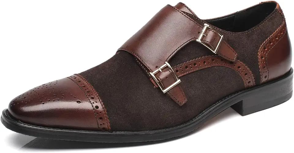 Brown Leather Slip-On Loafers for Men by La Milano