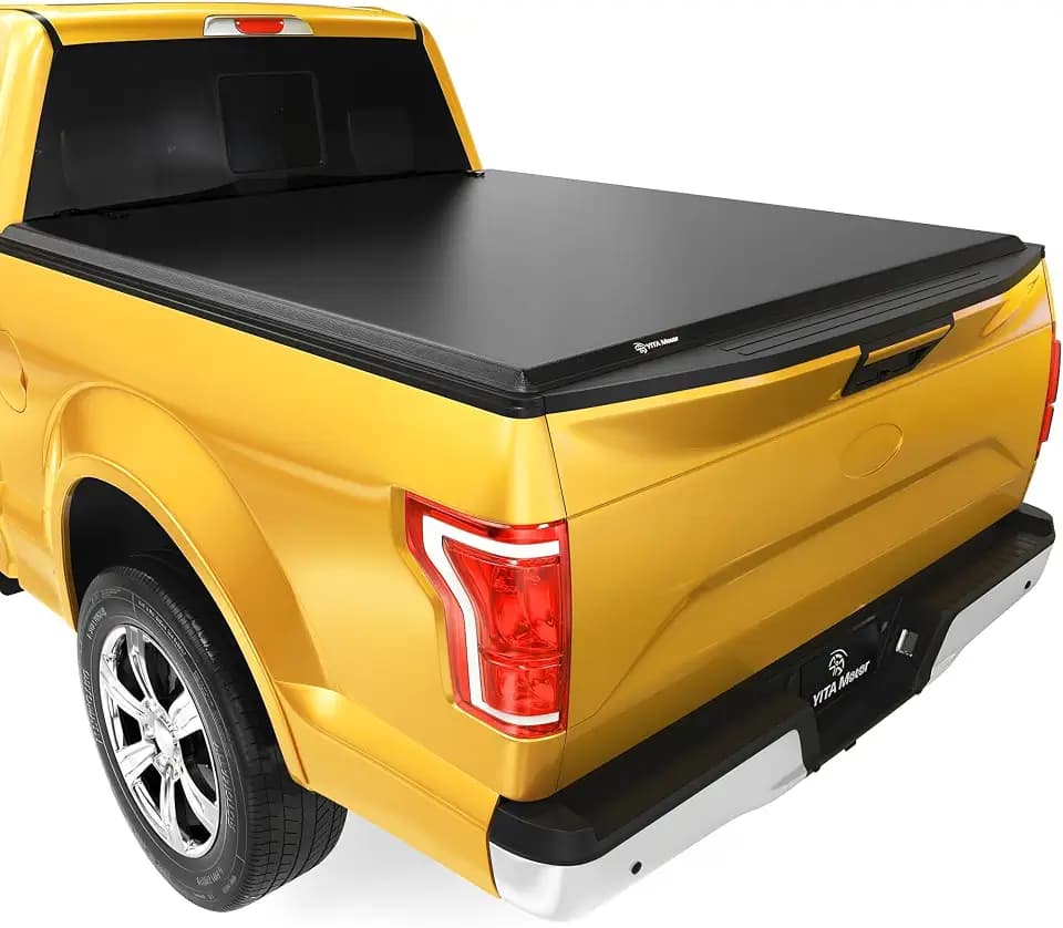 YITAMOTOR Soft Tri-Fold Tonneau Cover Fit for 2015-2026 Ford F-150 5.5ft