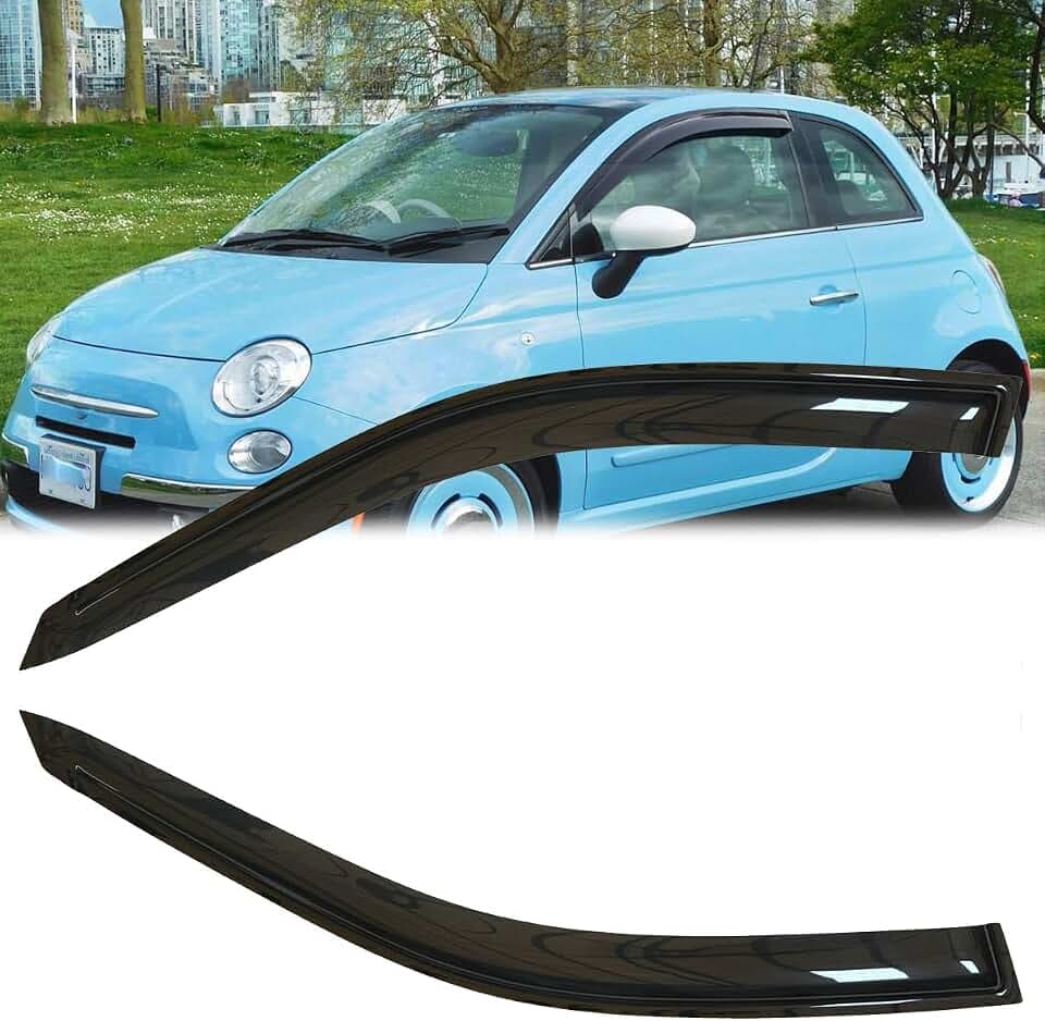 4pcs Original Side Window Wind Deflectors for 2011-2017 Fiat 500 92385