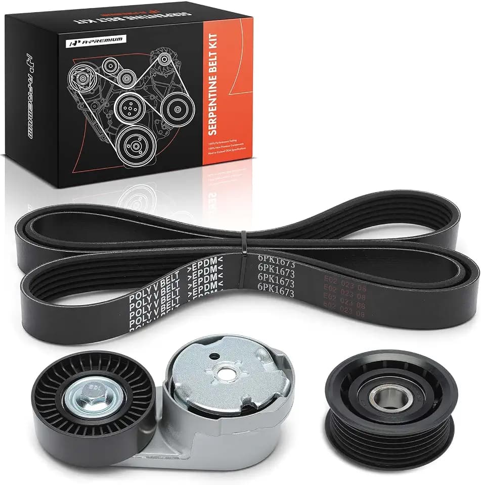 A-Premium Engine Serpentine Belt Drive Kit with Tensioner & Idler V6 3.6L