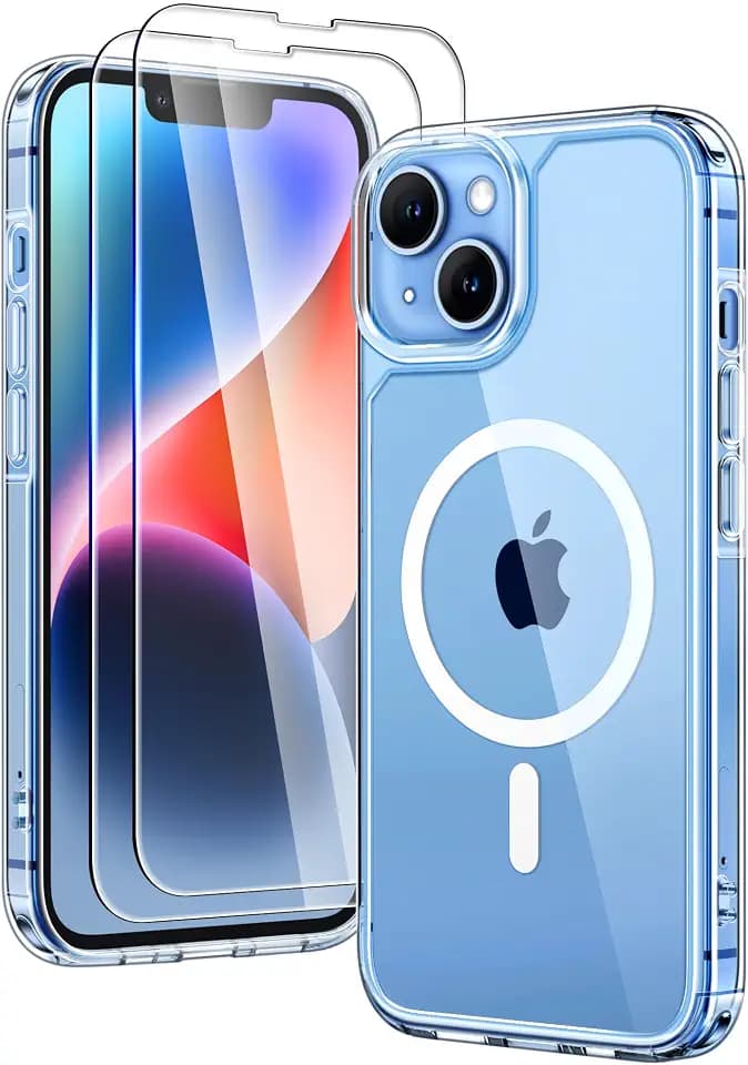 TAURI for iPhone 14 Plus Case, Compatible with MagSafe, Clear