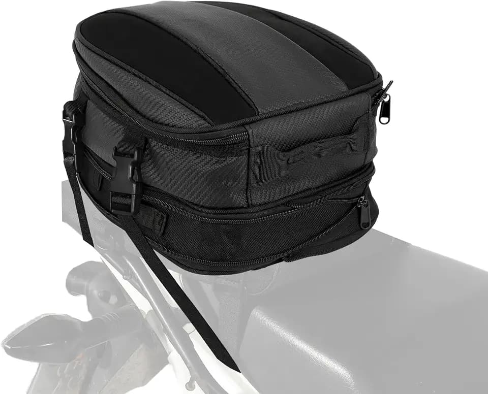AnXin - Motorrad Satteltasche Satteltasche Wasserdicht PU Leder Multifunktion 8L