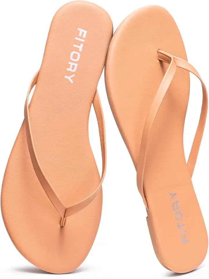 FITORY Womens Flip Flops Fashion Casual Thong Walking Slide Summer Sandals