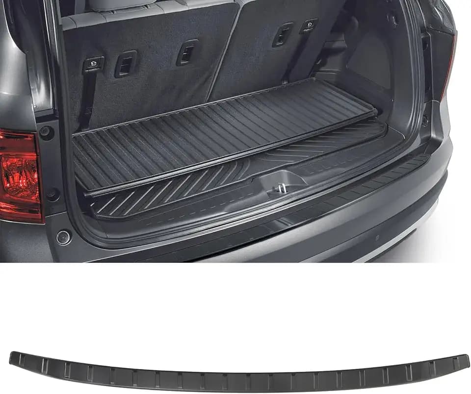 Stainless Steel Rear Bumper Protector for Honda Pilot 2023-2026