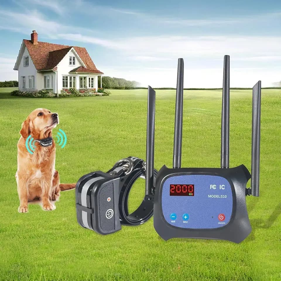 Plkm Pet Electric Dog Wireless Fence Boundary Container System