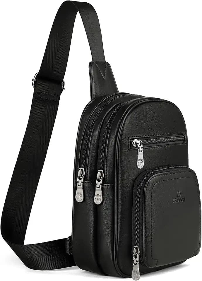 FADEON Sling Bags for Women Crossbody Bag, Designer PU Leather Sling Purse