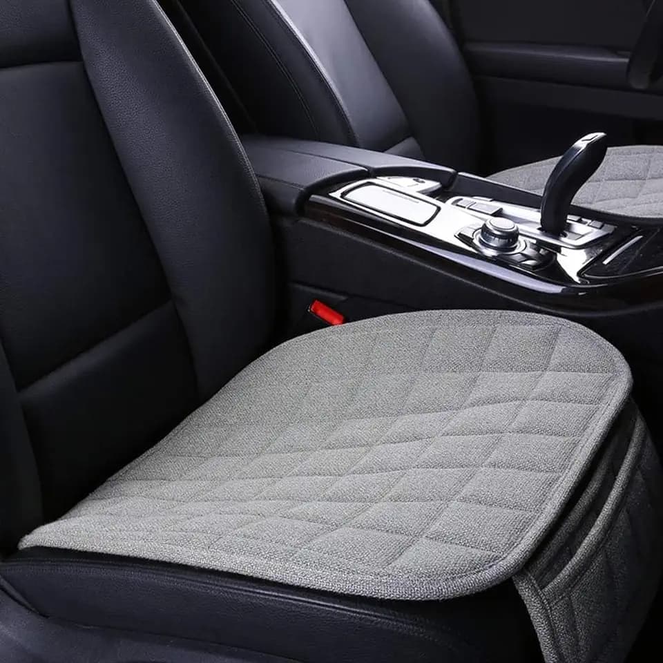 Suninbox Car Seat Cover,Linen Car Seat Cover Bottom Only 1PC Gray