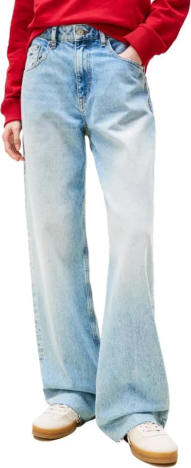 Tommy Jeans Women's Mia Mid Rise Relaxed Straight Jeans