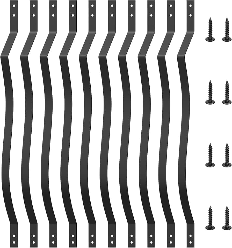 Akenow Metal Deck Balusters 51 Pack, 32.25" x 1" Deck Spindles with Screws