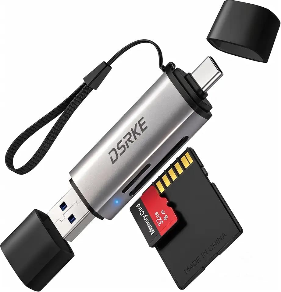 SD Card Reader USB-C, Dual Slot USB 3.0 High-Speed Micro SD Adapter