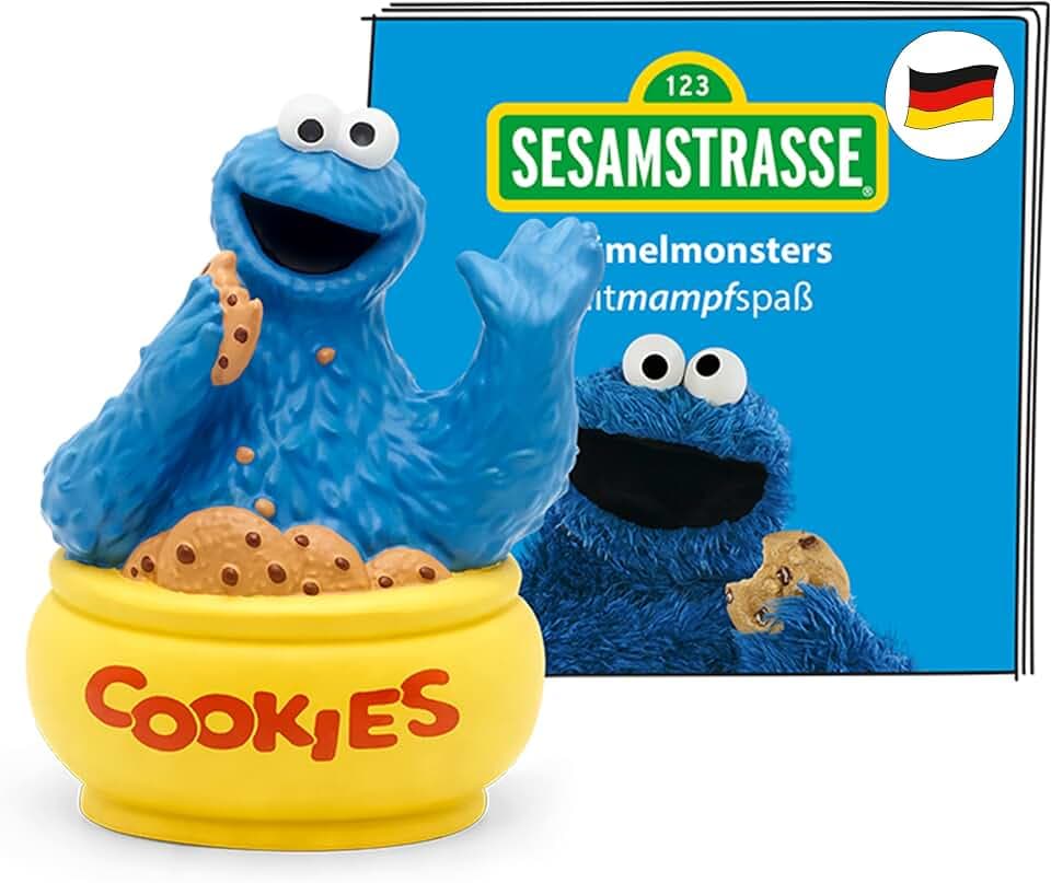 tonies Hörfigur für Toniebox, Sesamstraße – Krümelmonsters Mitmampfspaß, Hörspiel für Kinder ab 3 Jahren, Spielzeit ca. 40 Minuten