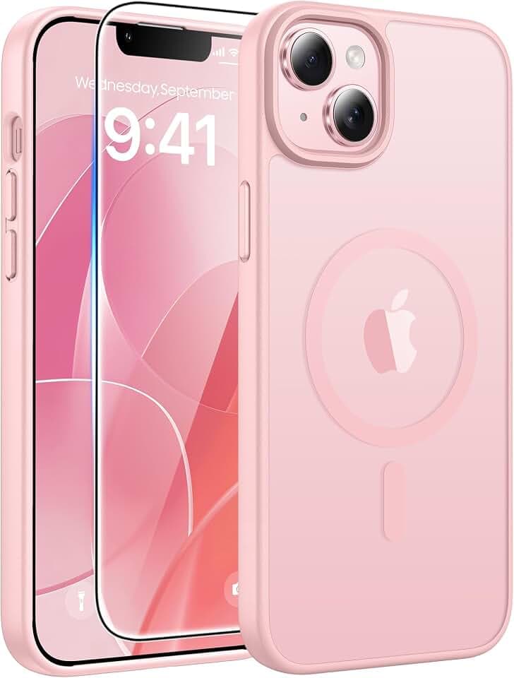 FNTCASE for iPhone 15/14 Plus Case, Fit for Magsafe, Screen Protector