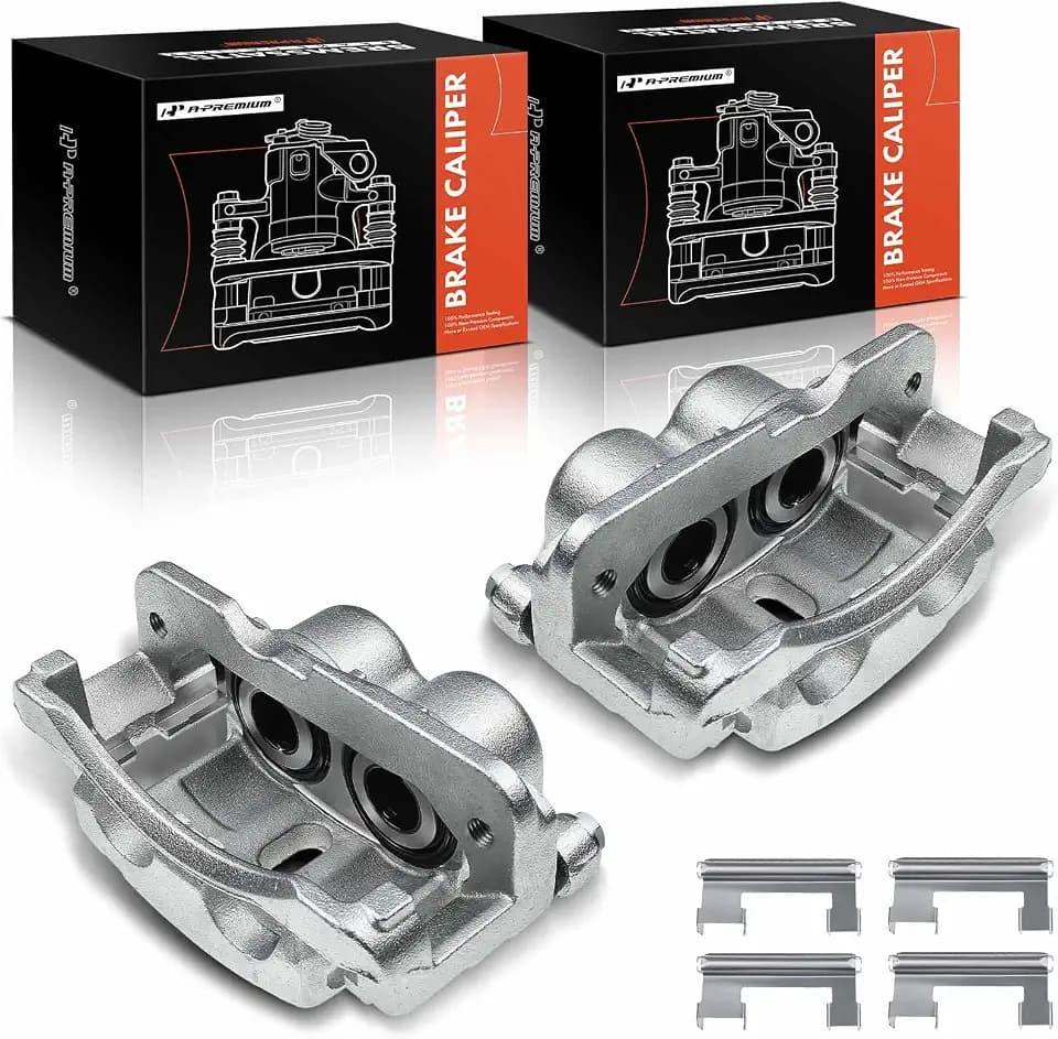 A-Premium Front or Rear Disc Brake Caliper with Bracket