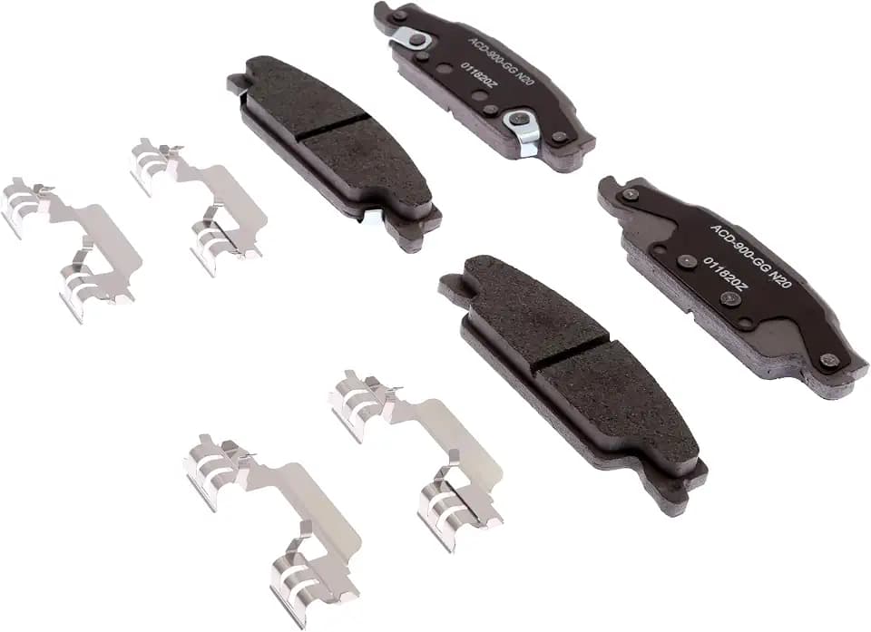 ACDelco Silver 14D922CHF1 (19391195) Ceramic Rear Disc Brake Pad Set with Clips