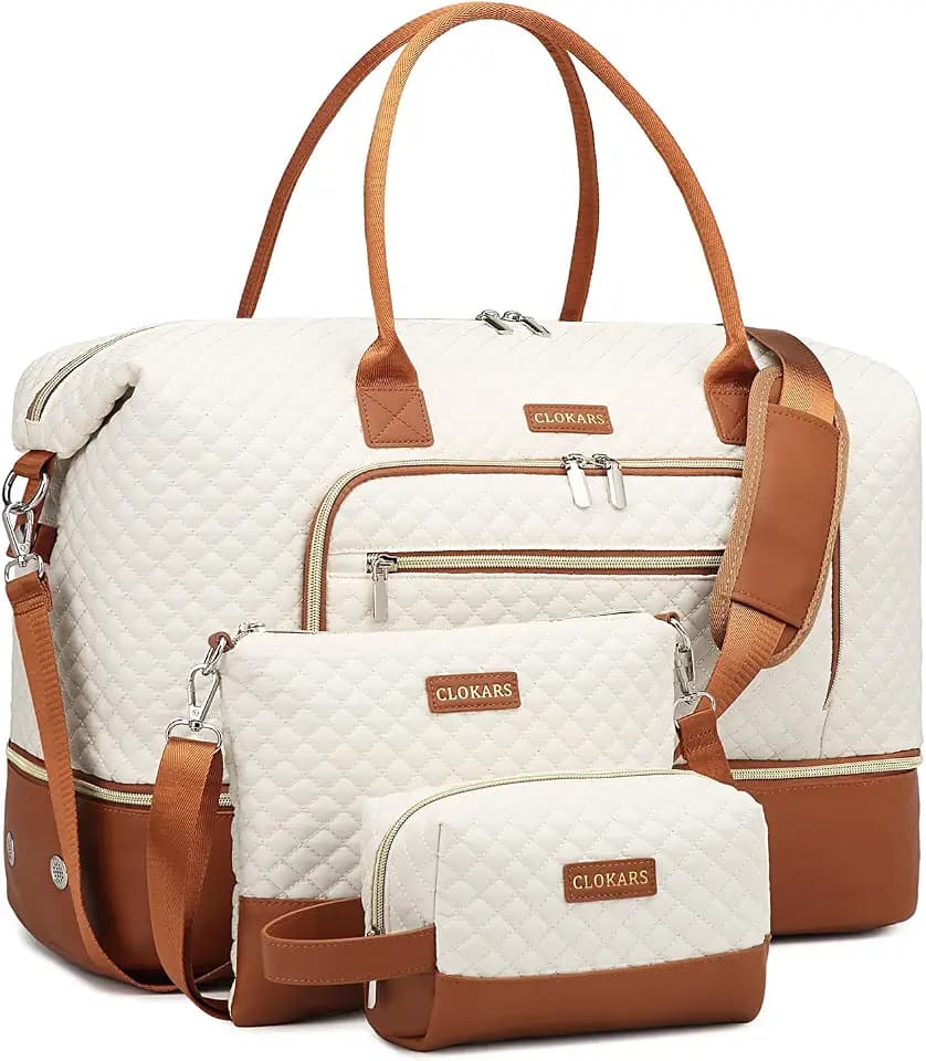 Weekender Bags for Women Travel Duffle Bag, 40L Carry On Luggage Tote Bag