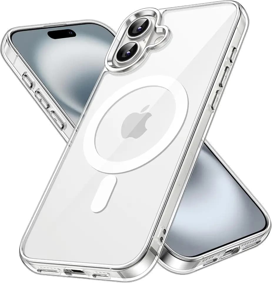 JETech Magnetic Case for iPhone 16 Plus, Clear