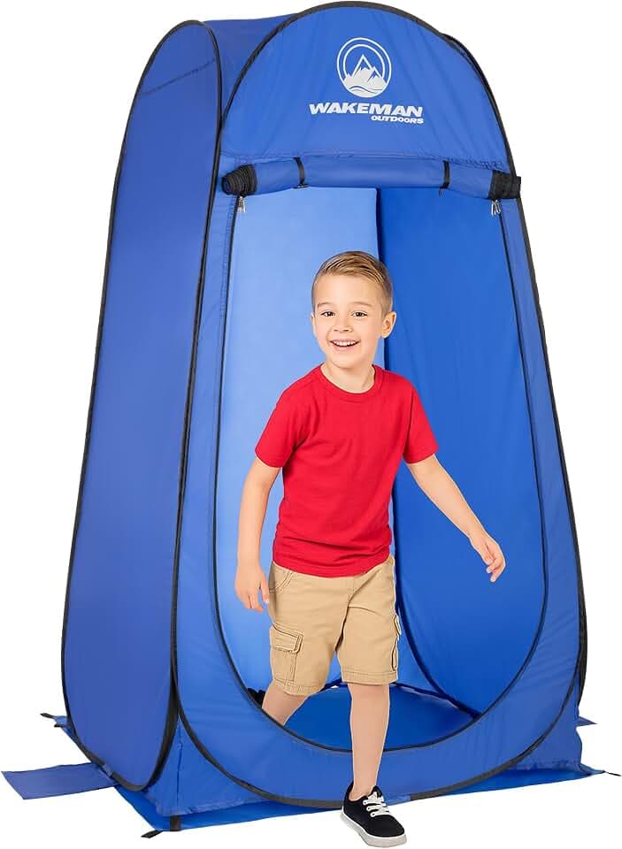 Wakeman Kids Mini Pop Up Changing Tent, Beach & Camping Privacy Room, Blue