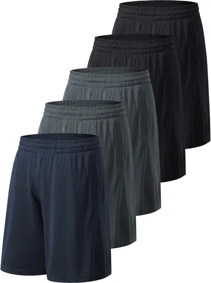 Men's Athletic Shorts with Pockets Activewear Workout