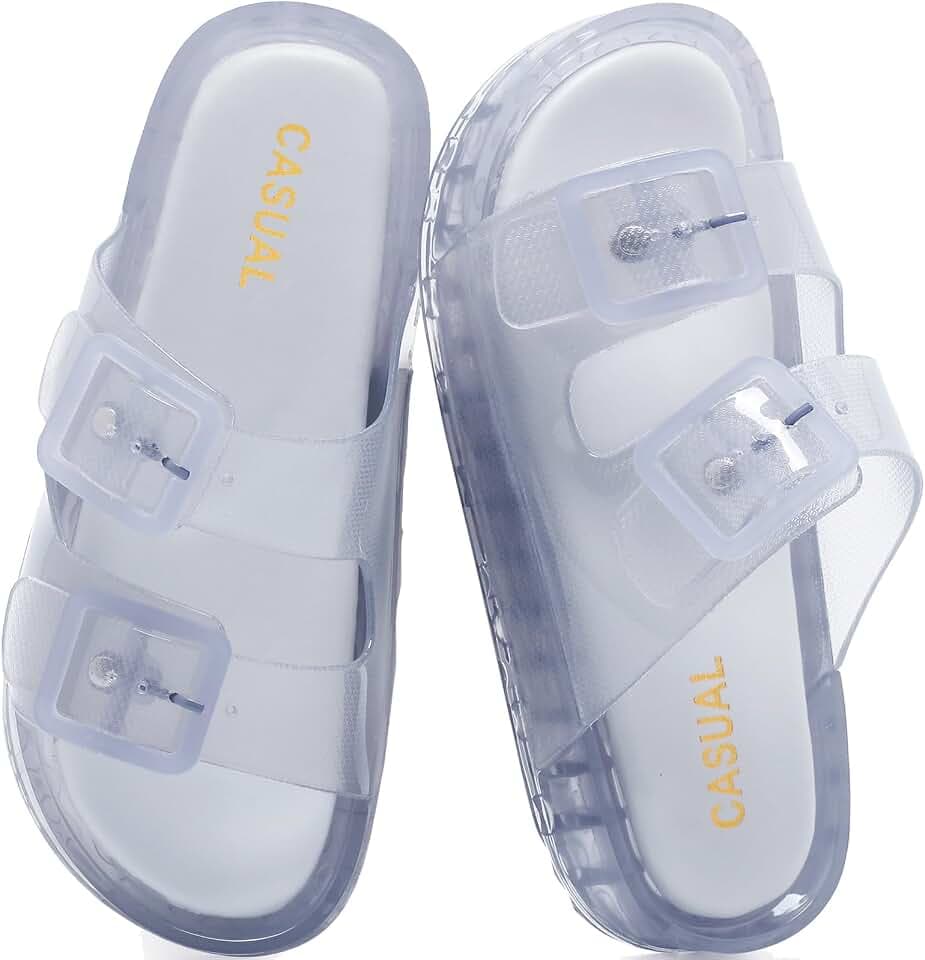 Women Jelly Sandals - Lightweight & Water-Resistant Pool Slides