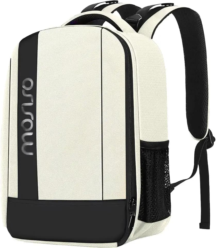MOSISO Camera Backpack,Photography Backpack Padded Camera Bag, Beige