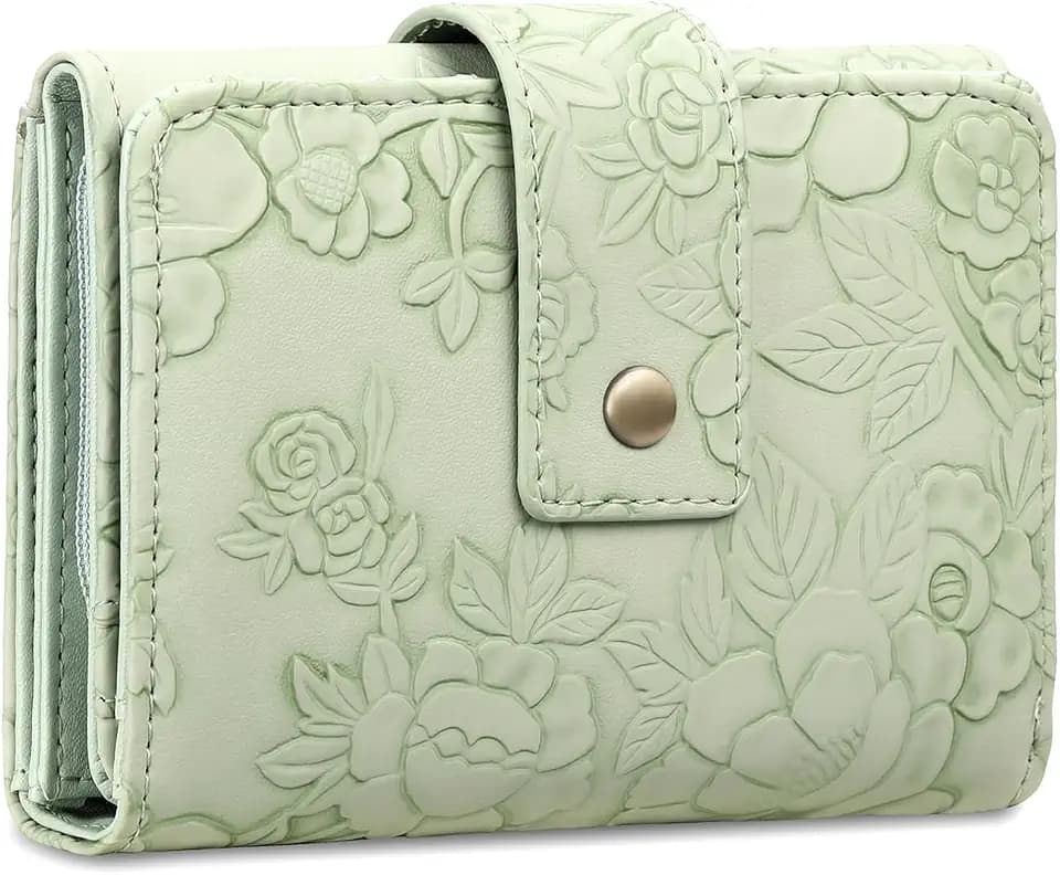 SENDEFN Wallets for Women Trifold Ladies Wallet Credit Card Holder Coin Pocket with ID Window