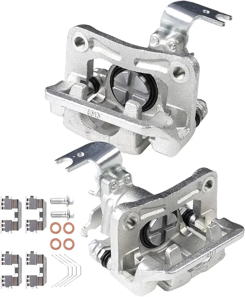 Rear Disc Brake Caliper Left & Right, Assembly with Bracket, Compatible with Honda Accord 2013 2014 2015 2016 2017, Replaces 19-B7097, 19-B7096, 2PC