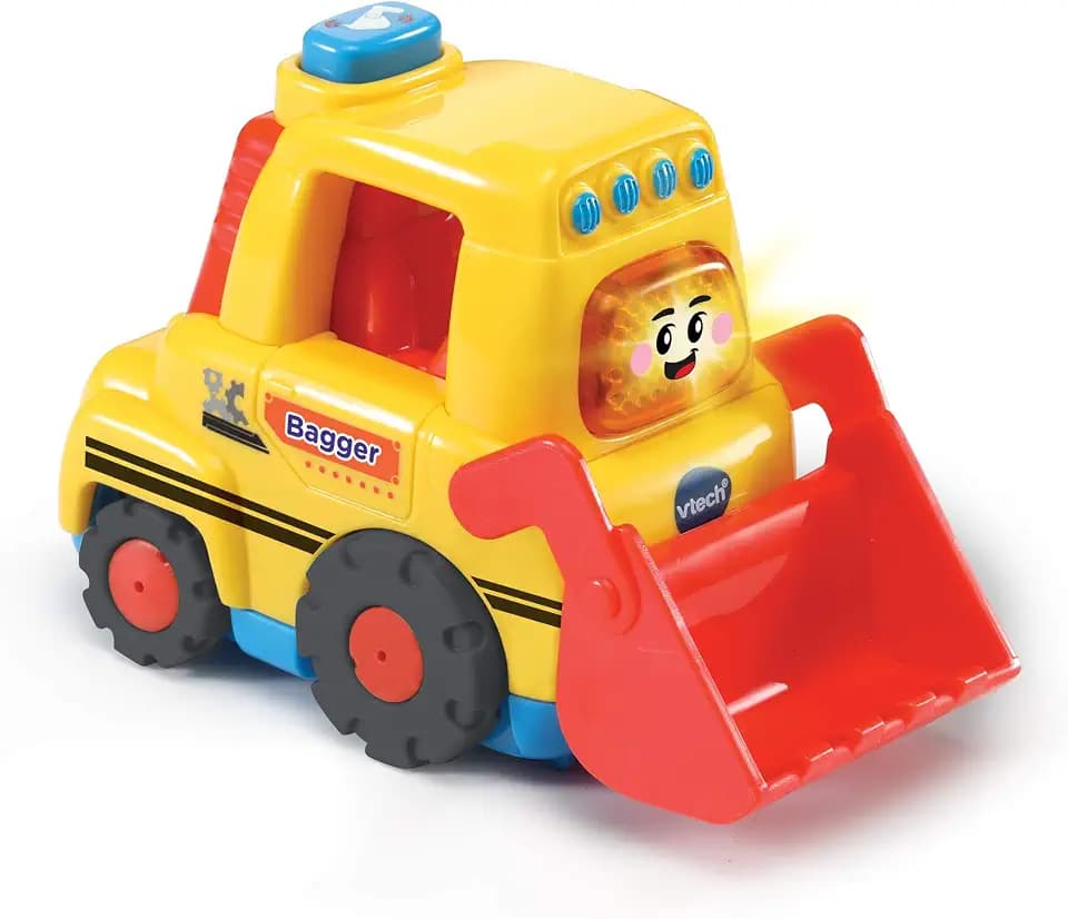 VTech TUT TUT Baby Flitzer Bagger - Spielzeugauto ab 1 Jahr