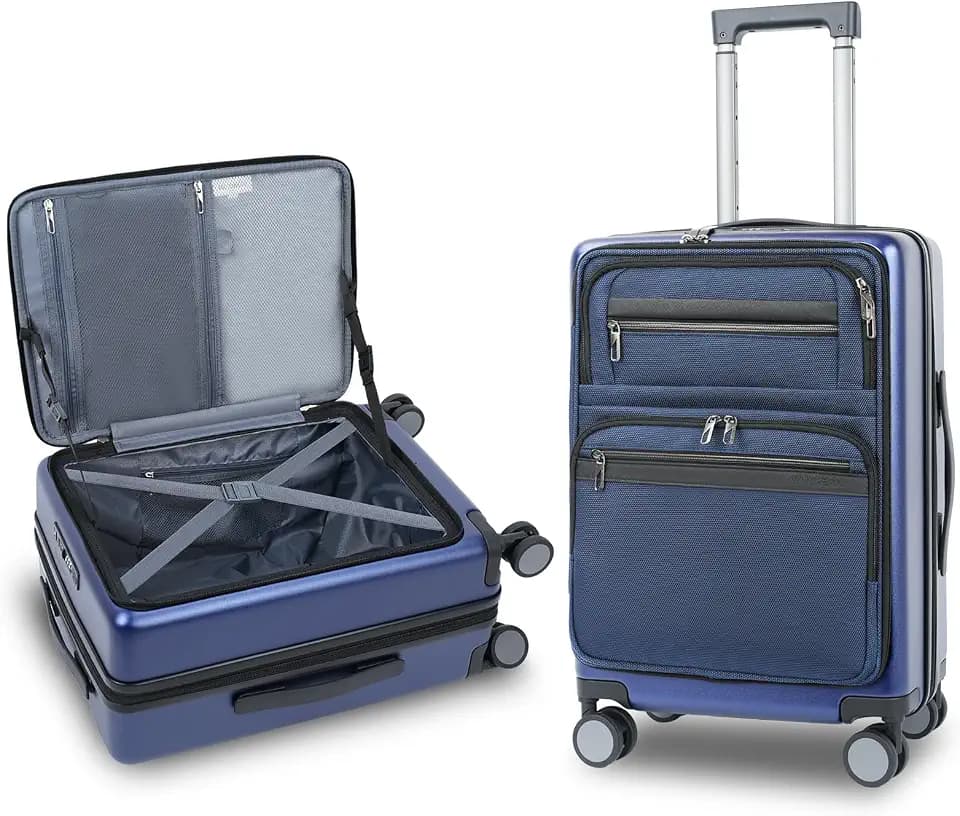 VANKEAN 20 Inch Expandable Hardshell Spinner TSA USB Port Carry-On Approved