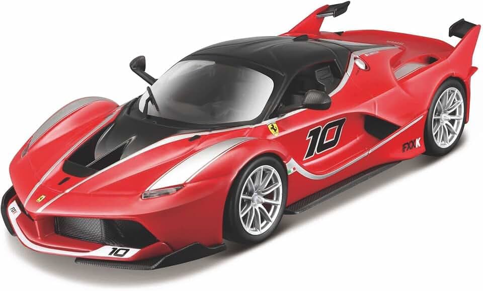 Bburago Maisto France- Bburago Maisto France-M39132-Maquette-Ferrari FXXK im Montageset, M39132, Rot