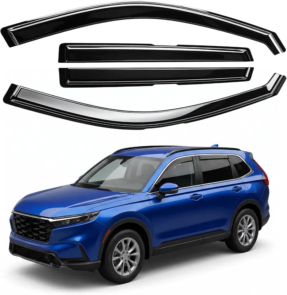 in-Channel Rain Guards Fit for Honda CR-V 2023-2026, 4 PCS