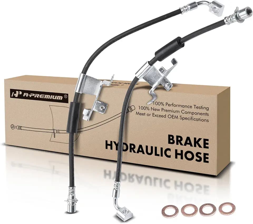 A-Premium Front Brake Hydraulic Hose Compatible with Chevy, GMC, Cadillac