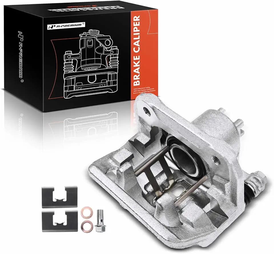 A-Premium Rear Left Driver Disc Brake Caliper with Bracket