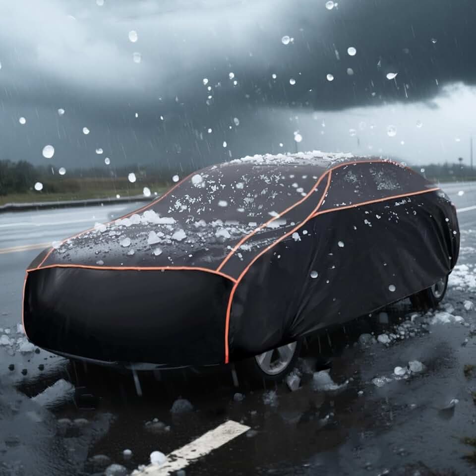 Hail Protector Car Cover, Thickened Multi-Layered EVA Size A4 (199-208inch)