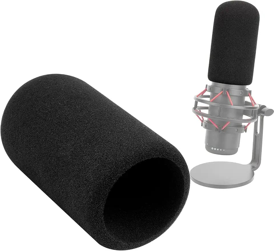 SUNMON Pop-Filter Windschutz Kompatibel mit HyperX QuadCast/QuadCast S