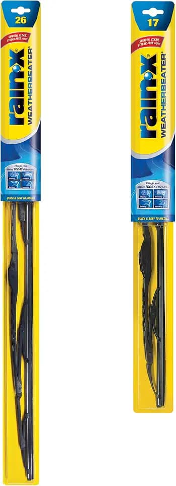 Rain-X 820248 WeatherBeater Wiper Blades, 26" and 17" Windshield Wipers (Pack of 2), Automotive Replacement Windshield Wiper Blades That Meet Or Exceed OEM Quality And Durability Standards