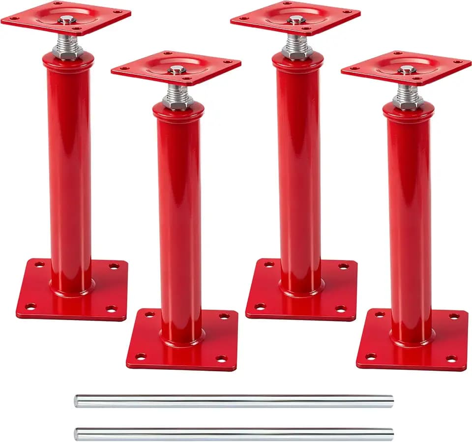 4 Pack House Floor Jacks, 16"-21" Height Range, 11023 LBS Max Load
