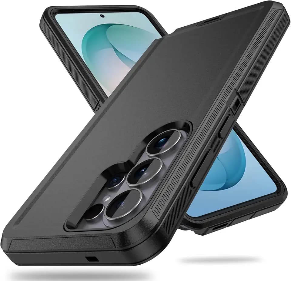 ACAGET for Samsung Galaxy S26 Ultra Case Heavy Duty Protective Cover Black