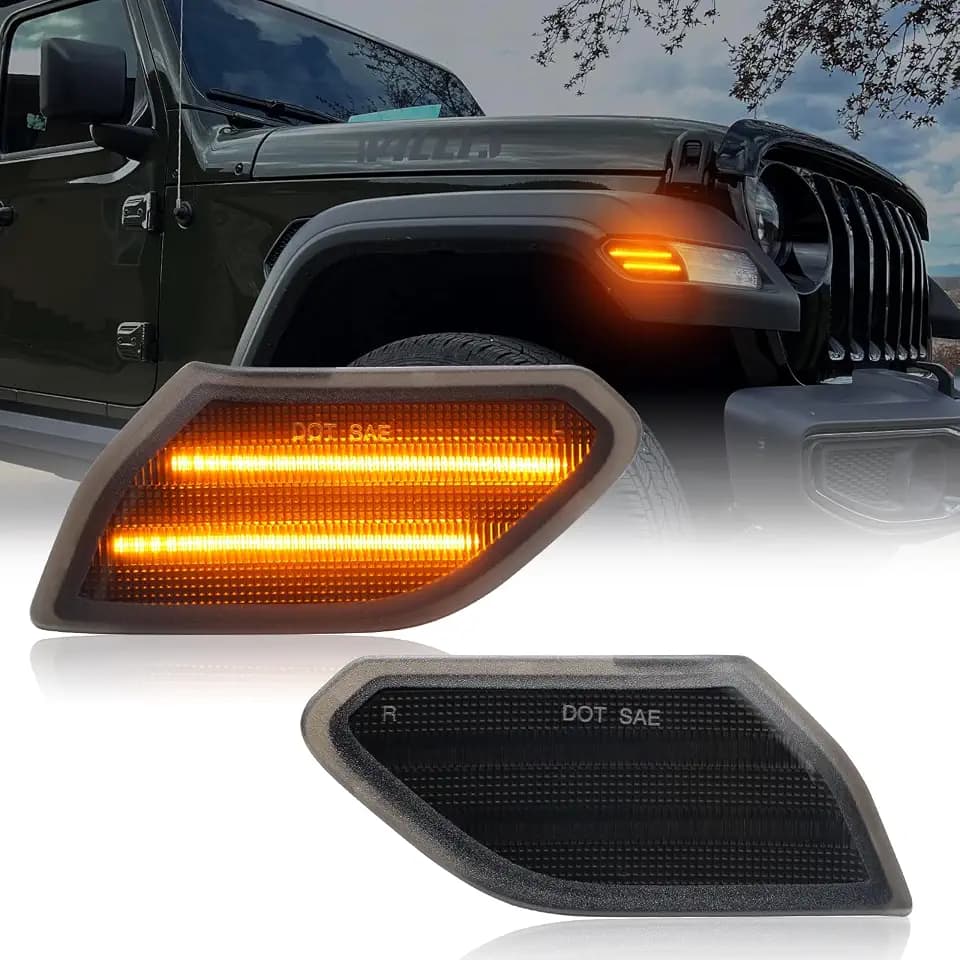 LED Side Marker Light for Wrangler JL 2018-2026 & Gladiator JT 2020-2026