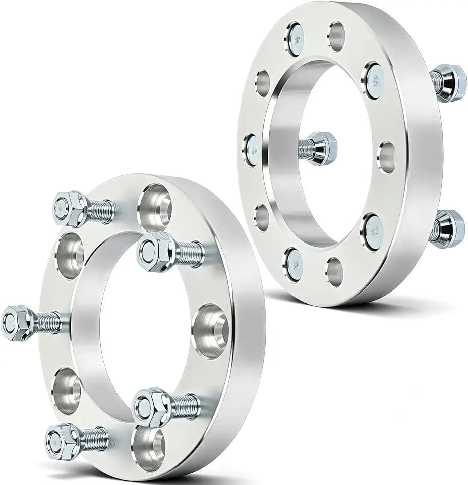 OCPTY 5x5.5 Wheel Spacers 5 Lug 1 inch Real Forged Spacers with 1/2" ThreadSize 108mm Hub Bore fits 1990-1993 for D150 2PCS
