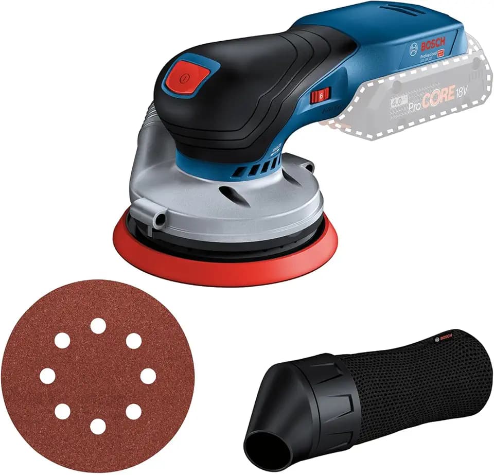 Bosch PRO 18V System Akku Exzenterschleifer GEX 18V-125 (inkl. Schleifteller (125mm), 1x Schleifpapier, Staubbeutel, ohne Akku/Ladegerät)