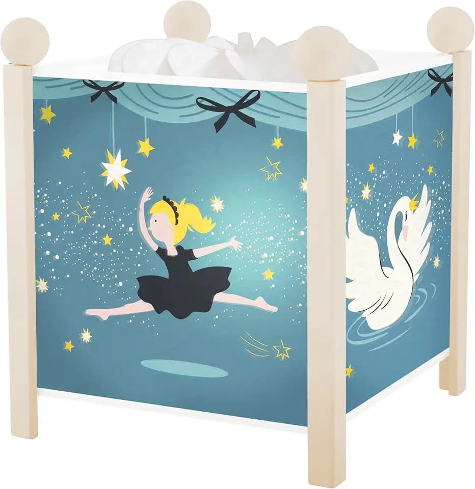 Trousselier 6243114 Magische Laterne, Kinder Nachtlicht Ballerina, Schlaflicht, Einschlafhilfe