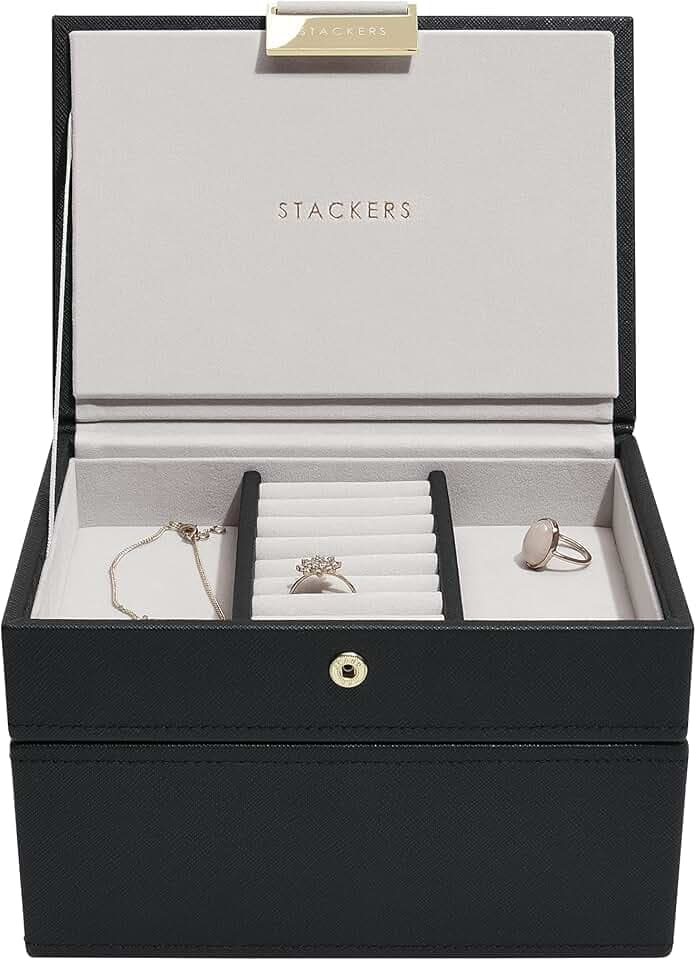 Stackers Schwarz Mini Schmuckschatulle -2
