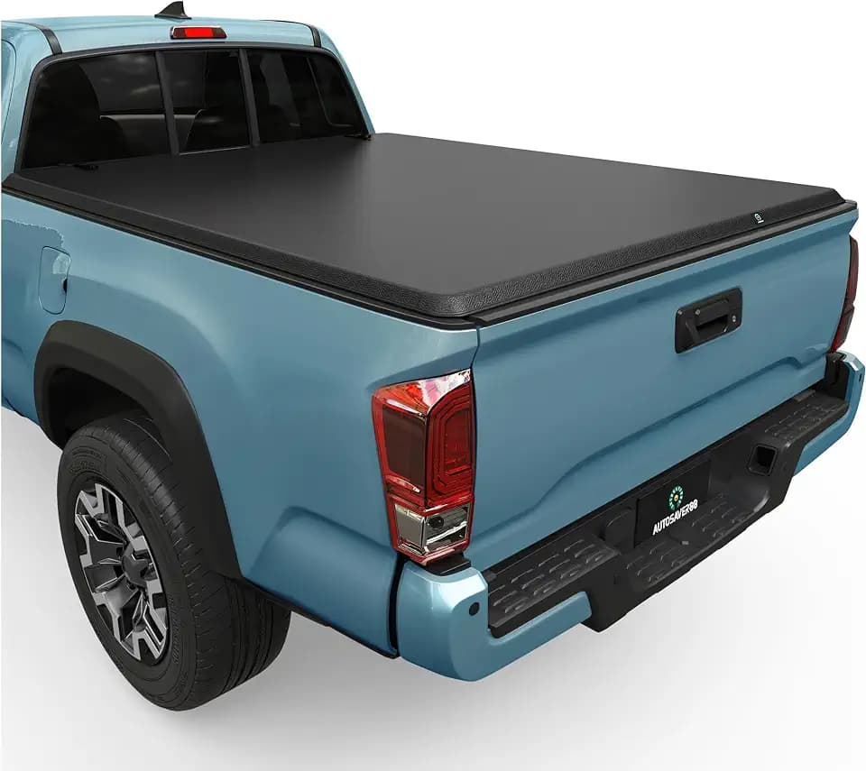 AUTOSAVER88 Soft Roll Up Tonneau Cover Fit for 2016-2023 Toyota Tacoma 6ft