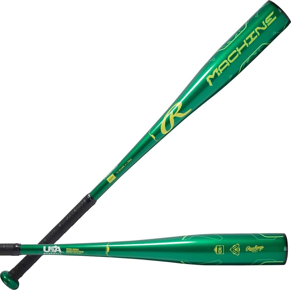 Rawlings | Machine Baseball Bat | USA | -10 Drop | 2 5/8" Barrel | 1 Pc. Alloy