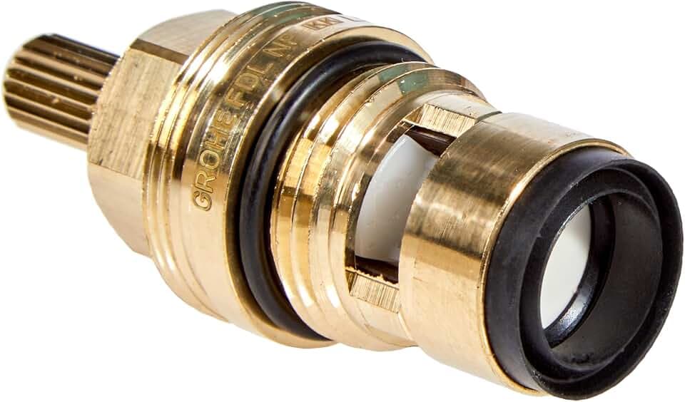 GROHE Ersatzteil, Keramik-Oberteil (1/2 Zoll, mit keramischen Dichtscheiben, Drehwinkel 180°, für Wasch- und Spültischarmaturen), 45346000