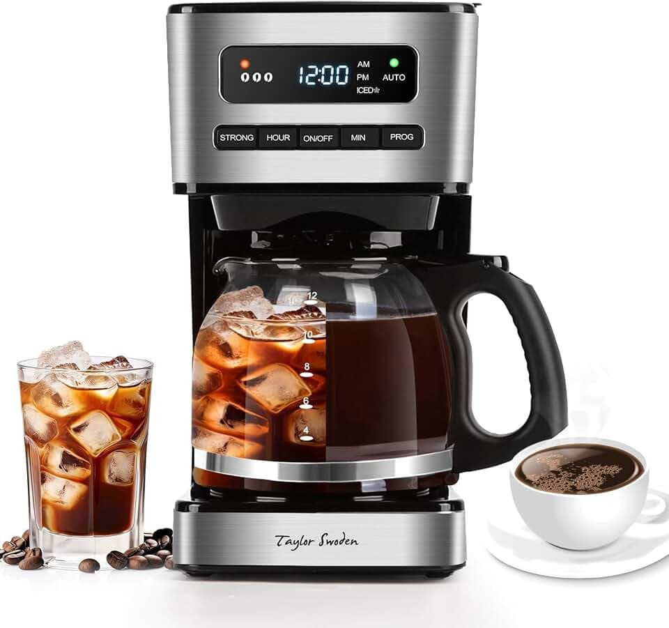 Taylor Swoden Kaffeemaschine 1,8L mit 24H Timer und Eiskaffee-Modus