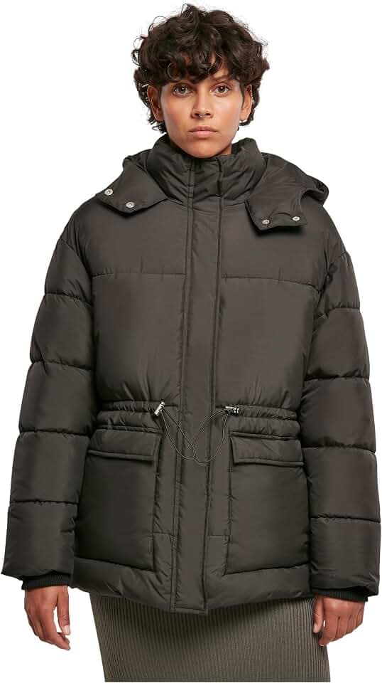 Urban Classics Damen Ladies Waisted Puffer Jacket